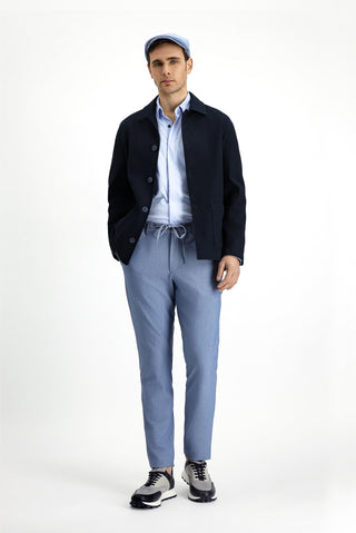  Koyu Lacivert Regular Fit Pamuklu Spor Ceket