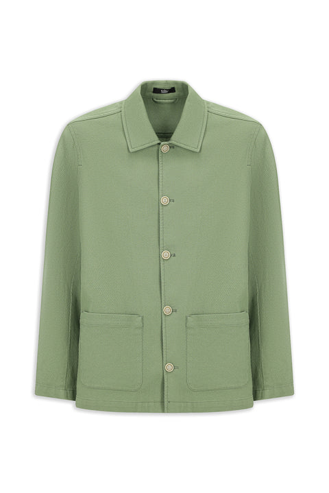 Çağla Yeşili 6 Drop Regular Fit Standart Kesim Pamuklu Likralı Esnek Spor Ceket