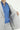 Açık Gri Slim Fit Dar Kesim Keten Karışımlı Kruvaze Ceket