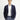 Koyu Lacivert Slim Fit Dar Kesim Yünlü Keten Karışımlı Klasik Ceket
