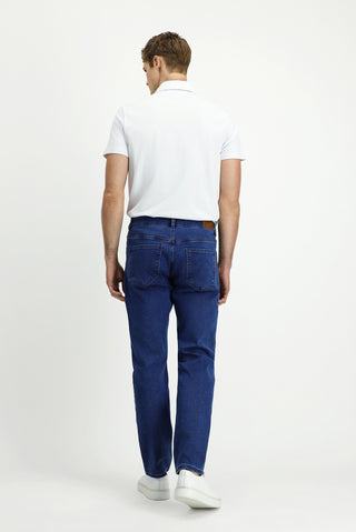  İndigo Relaxed Fit Rahat Kesim Pamuklu Denim Look Pantolon