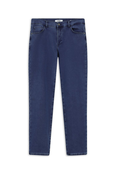 İndigo Relaxed Fit Rahat Kesim Pamuklu Denim Look Pantolon