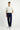  Koyu Lacivert Relaxed Fit Rahat Kesim Pamuklu Denim Look Pantolon