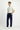 Koyu Lacivert Regular Fit Pamuklu Denim Look Pantolon