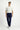 Koyu Lacivert Regular Fit Pamuklu Denim Look Pantolon