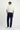 Koyu Lacivert Regular Fit Pamuklu Denim Look Pantolon