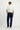 Koyu Lacivert Regular Fit Pamuklu Denim Look Pantolon