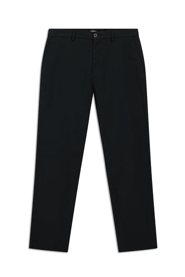 Siyah Regular Fit Likralı Kanvas / Chino Pantolon