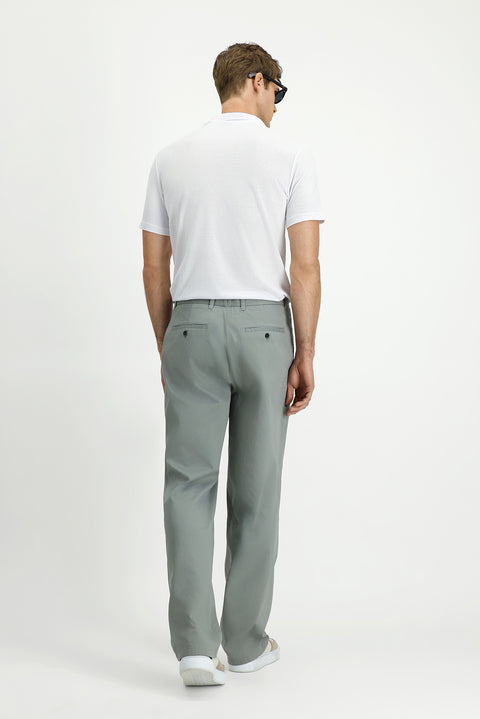 Açık Füme 6 Drop Regular Fit Standart Kesim Likralı Kanvas / Chino Pantolon