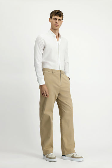  Açık Bej Regular Fit Likralı Kanvas / Chino Pantolon