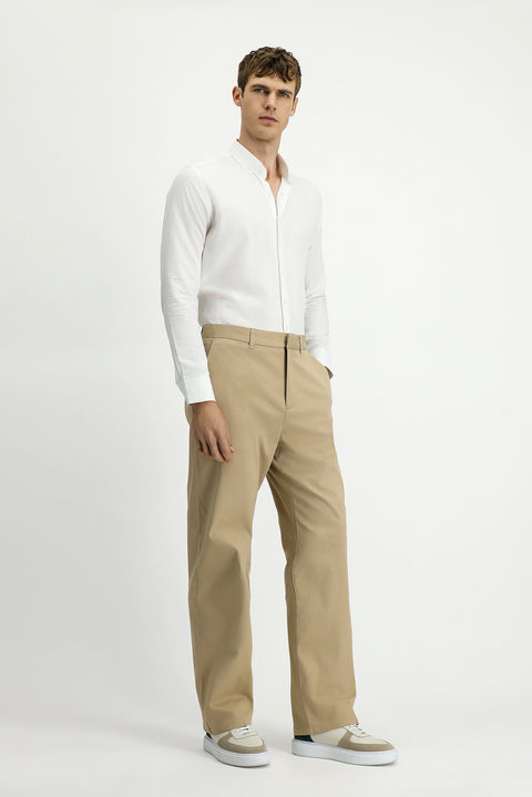 Açık Bej 6 Drop Regular Fit Standart Kesim Likralı Kanvas / Chino Pantolon