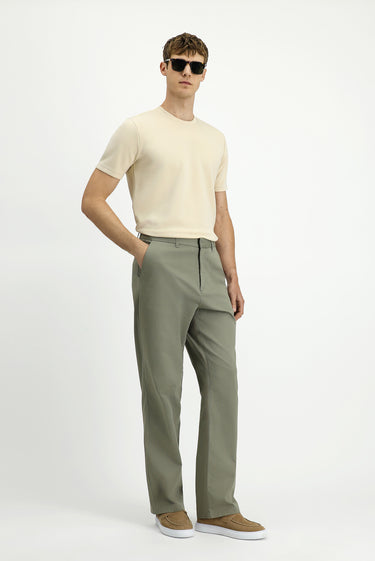  Çağla Yeşili Regular Fit Likralı Kanvas / Chino Pantolon