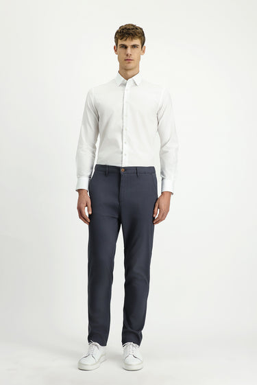  Koyu Füme Slim Fit Dar Kesim Beli Lastikli Likralı Kanvas / Chino Pantolon