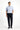Koyu Lacivert Slim Fit Dar Kesim Beli Lastikli Likralı Kanvas / Chino Pantolon
