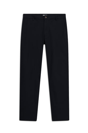 Koyu Lacivert Slim Fit Dar Kesim Beli Lastikli Likralı Kanvas / Chino Pantolon