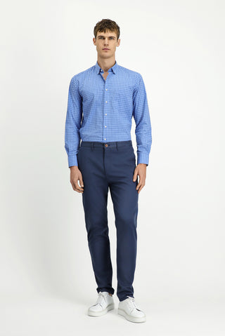  İndigo 7 Drop Slim Fit Dar Kesim Beli Lastikli Likralı Kanvas / Chino Pantolon