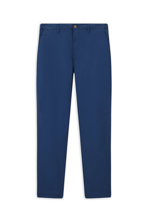 Mid-Wash Slim Fit Stretch Canvas / Chino Trousers with Elasticated Waist