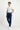 Orta Petrol Slim Fit Dar Kesim Beli Lastikli Likralı Kanvas / Chino Pantolon