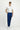 Orta Petrol Slim Fit Dar Kesim Beli Lastikli Likralı Kanvas / Chino Pantolon