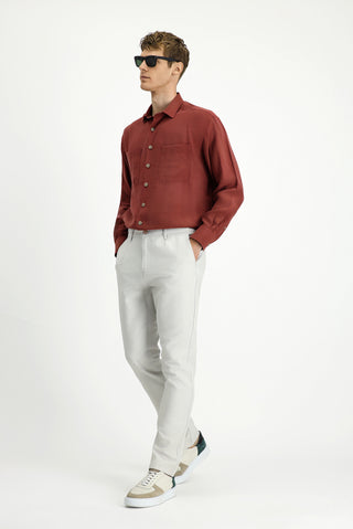  Taş Regular Fit Pamuklu Kanvas / Chino Pantolon