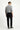 Siyah Slim Fit Dar Kesim Likralı Beli Lastikli İpli Pantolon