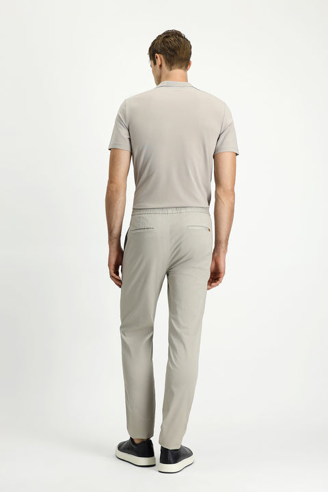 Açık Gri 7 Drop Slim Fit Dar Kesim Likralı Beli Lastikli İpli Jogger Pantolon