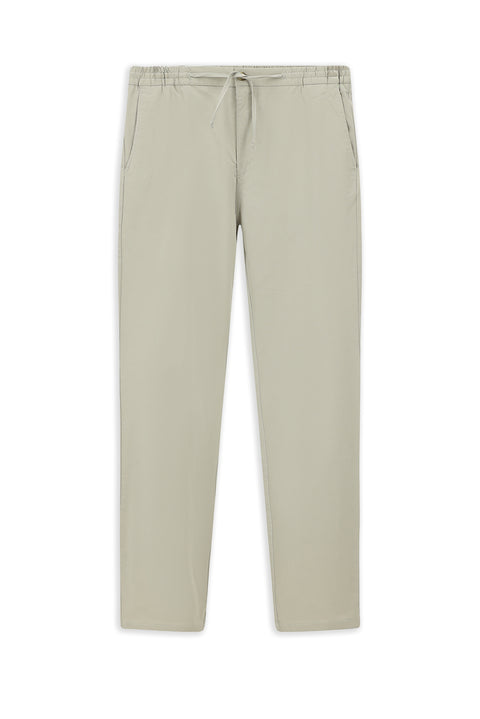 Açık Gri 7 Drop Slim Fit Dar Kesim Likralı Beli Lastikli İpli Jogger Pantolon