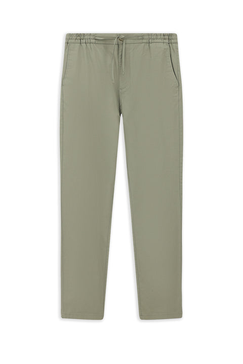 Açık Füme 7 Drop Slim Fit Dar Kesim Likralı Beli Lastikli İpli Jogger Pantolon