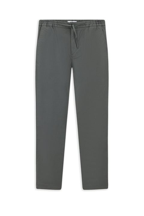 Koyu Füme 7 Drop Slim Fit Dar Kesim Likralı Beli Lastikli İpli Jogger Pantolon