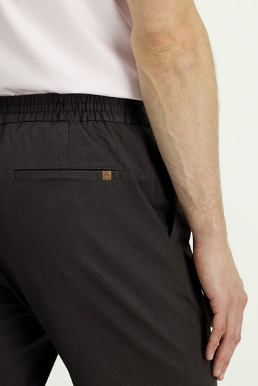 Açık Kahve  Slim Fit Dar Kesim Likralı Beli Lastikli İpli Pantolon