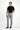 Orta Gri Slim Fit Dar Kesim Likralı Kanvas / Chino Pantolon