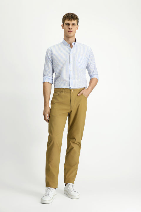 Safari 7 Drop Slim Fit Dar Kesim Likralı Kanvas / Chino Pantolon