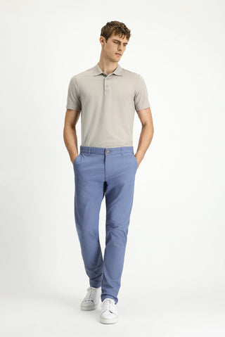  Havacı Mavi Relaxed Fit Rahat Kesim Likralı Kanvas / Chino Pantolon