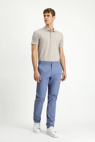  Havacı Mavi Relaxed Fit Rahat Kesim Likralı Kanvas / Chino Pantolon