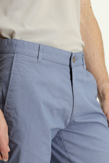 Havacı Mavi Regular Fit Likralı Kanvas / Chino Pantolon
