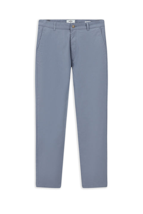 Havacı Mavi 4 Drop Relaxed Fit Rahat Kesim Likralı Kanvas / Chino Pantolon