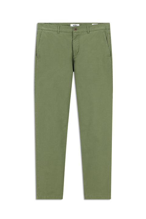 Orman Yeşili Relaxed Fit Rahat Kesim Likralı Kanvas / Chino Pantolon