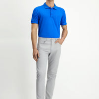 Açık Gri 6 Drop Regular Fit Standart Kesim Likralı Kanvas / Chino Pantolon