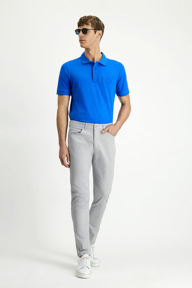 Açık Gri Regular Fit Likralı Kanvas / Chino Pantolon