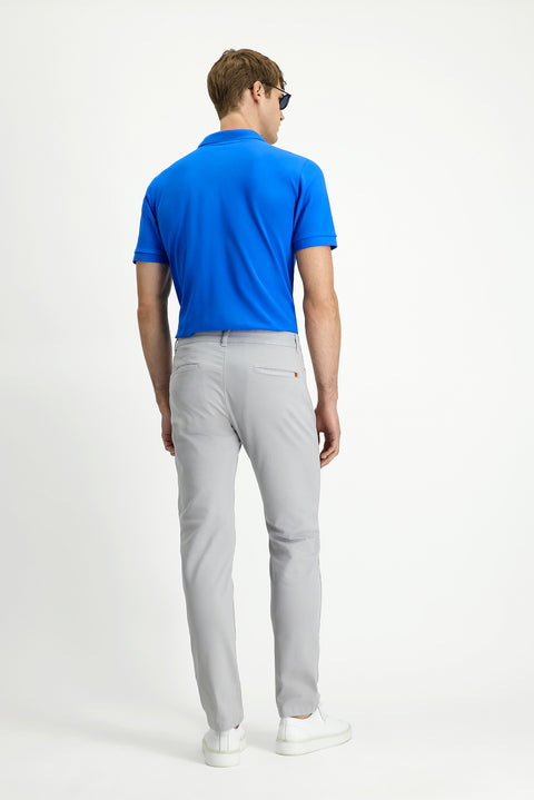 Açık Gri 6 Drop Regular Fit Standart Kesim Likralı Kanvas / Chino Pantolon