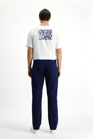  Açık Lacivert Regular Fit Likralı Kanvas / Chino Pantolon