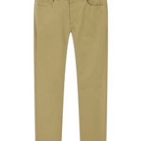 Orta Bej Regular Fit Standart Kesim Likralı Kanvas / Chino Pantolon