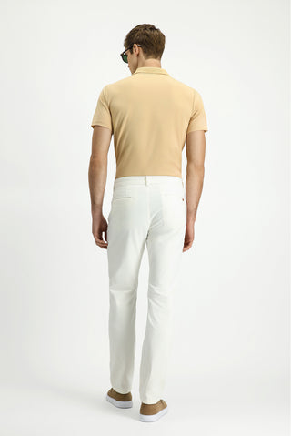  Ekru Regular Fit Likralı Kanvas / Chino Pantolon