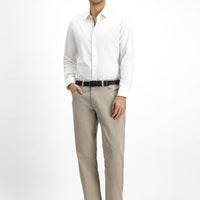 Açık Vizon Regular Fit Likralı Kanvas / Chino Pantolon