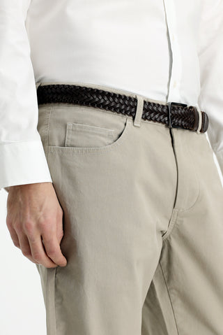  Aç?k Vizon 6 Drop Regular Fit Standart Kesim Likral? Kanvas / Chino Pantolon-Ki??l?