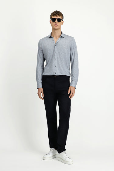 Siyah 4 Drop Relaxed Fit Rahat Kesim Likralı Kanvas / Chino Pantolon