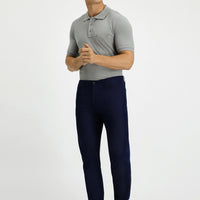 Açık Lacivert Slim Fit Dar Kesim Likralı Yandan Cepli Kanvas / Chino Pantolon