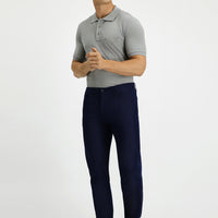 Açık Lacivert Slim Fit Dar Kesim Likralı Kanvas / Chino Pantolon