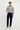 Açık Lacivert Slim Fit Dar Kesim Likralı Kanvas / Chino Pantolon