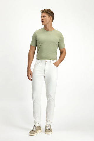  Ekru Slim Fit Dar Kesim Likralı Kanvas / Chino Pantolon